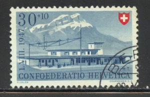 Switzerland Scott B165 Used H - 1947 Flüelen Railroad Station - SCV $7.50