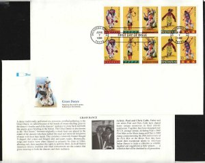 1996 American Indian Dances Sc 3076a first day cover Fleetwood