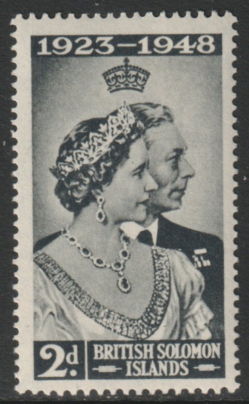 BSI Solomon Islands Scott 82 - SG75, 1949 Silver Wedding 2d MH*