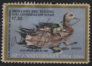 US, RW51, SIGNED, 1984, DUCK STAMPS