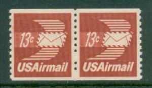 U.S. C83 13c Winged Letter Fine MNH Pair