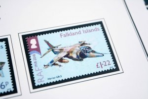 COLOR PRINTED FALKLAND ISLANDS 2011-2020 STAMP ALBUM PAGES (36 illustr. pages)