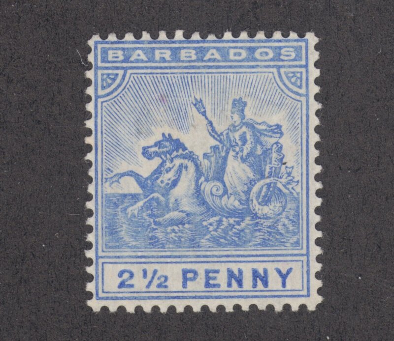 Barbados Sc 74 MLH. 1892 2½p Badge of the Colony, fresh, bright, F-VF