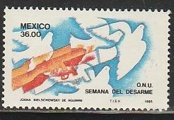 MEXICO 1410, UN DISARMAMENT WEEK. MINT, NH. VF.