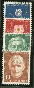 Switzerland #B150-3 Used Single (Complete Set)