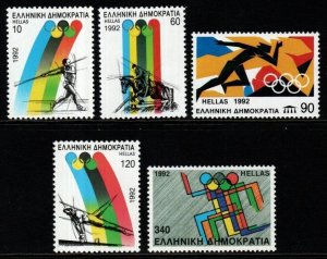 GREECE SG1891/5 1992 OLYMPIC GAMES MNH