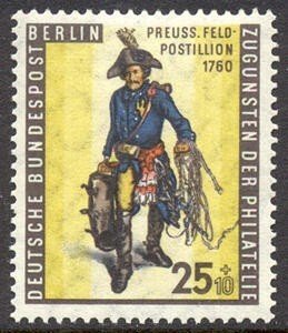 Scott #9NB13 Prussian Field Postilion MNH