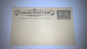 EARLY CANADA POSTAL CARD MINT ENTIRE