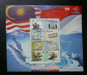 *FREE SHIP Indonesia Malaysia Joint Issue 2011 Flag Chicken (sheetlet) MNH