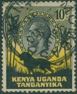 Kenya Uganda Tanganyika 1935 SG112 10c Lion KGV FU