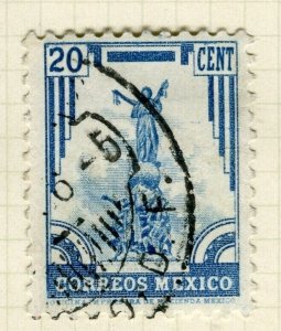 MEXICO; 1935 early Pictorial issue fine used 20c. value