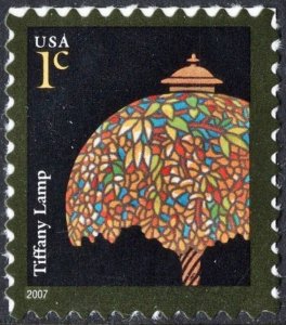 SC#3749 1¢ Tiffany Lamp Single (2007) SA