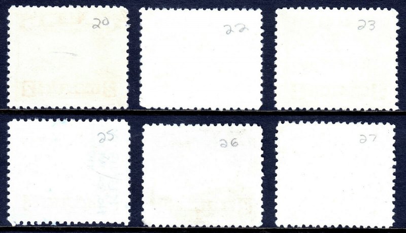 NAURU — SCOTT 20a//27a (SG 29B//36B)— 1937-48 FREIGHTER ISSUE— USED — SCV $70.50