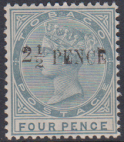 TOBAGO 1891 MINT OG 2