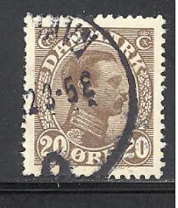 Denmark 104 used SCV $ 0.25 (RS)