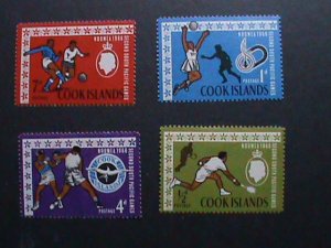 COOK ISLANDS 1967 SC#176-8  55 YEARS OLD-2ND SOUTH PACIFIC GAMES-NEW CALEDONIA