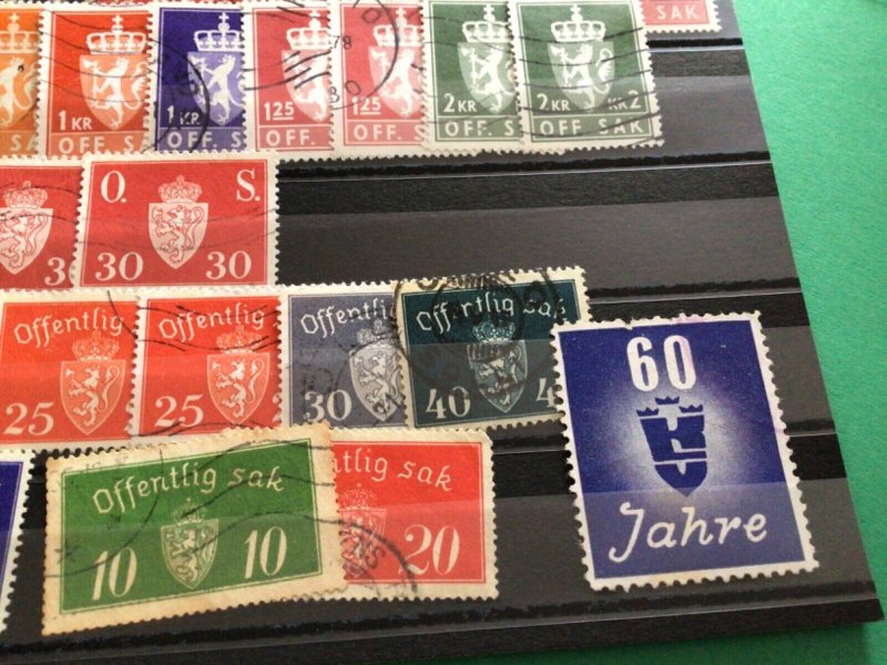 Norway Official used  stamps A12046