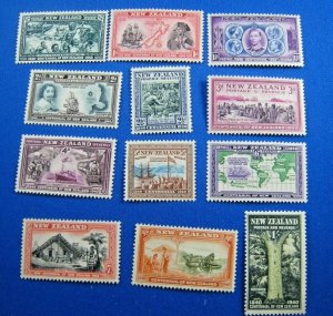 NEW ZEALAND 1940 - SCOTT # 229//241    MNH    (N3)