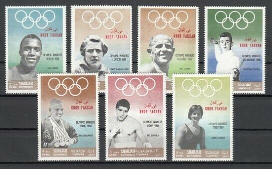 Khor Fakkan, Mi cat. 219-225 A. Summer Olympics issue. *