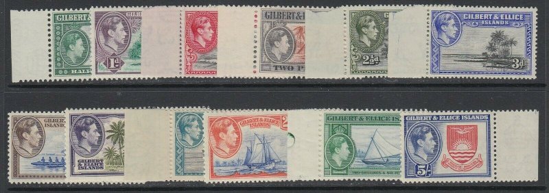 Gilbert & Ellice Islands, Scott 40-51 (SG 43-54), MNH (1sh slightly brownish)