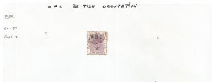 O F S : BRITISH OCCUP - 1900 - Perf 1 Stamp - Light Hinged