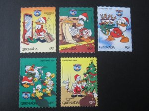 Grenada 1984 Sc 1242-1246 Disney set MNH