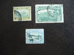 Stamps - Jamaica - Scott# 88,90,93 - Used Part Set of 3 Stamps