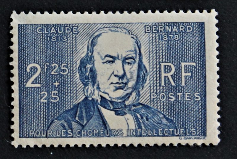 France #B89 MH 1939-1940 2.25fr+25c Claude Bernard