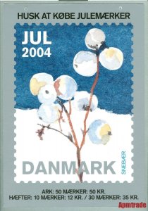 Denmark. Christmas Seal. 2004. 1 Post Office,Display,Advertising Sign. Berries