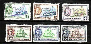 British Honduras-Sc#131-6- id6-unused NH set-KGVI-Ships-1949-