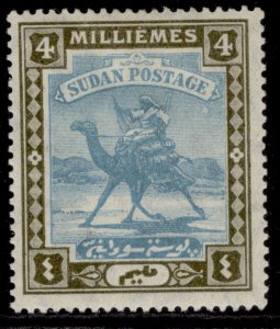 SUDAN EDVII SG21, 4m blue & bistre, M MINT.