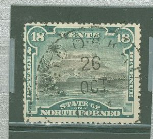 North Borneo #66v Used Single