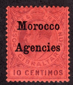 1903-05 GB KEVII offices in Morocco 10 Centimos issue MMHH Sc# 21 CV $9.75