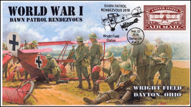 18-240, 2018, Dawn Patrol Rendezvous, Pictorial Postmark, Dayton OH, event