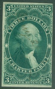 EDW1949SELL : USA Scott #R85a Imperf. Fine-Very Fine, Used. Sound. Catalog $200. 