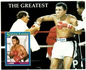 Sierra Leone 1993  - Muhammad Ali Boxing - Souvenir Stamps Sheet Scott #1613 MNH