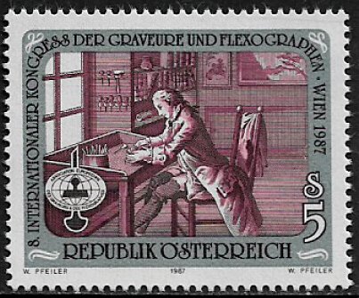 Austria #1400 MNH Stamp - Congress of Engravers