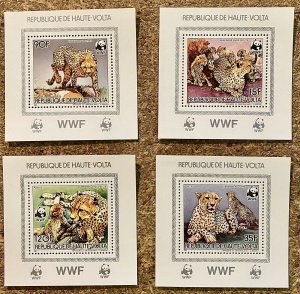 Stamps Mini Block MNH WWF Cheetah Perf. / Stamps Mini Block WWF Cheetah-