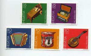Switzerland-Scott's # B513-B517 Musical Museum Exhibit- M NH