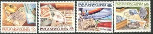 PAPUA NEW GUINEA Sc#627-630 1985 Post Office Centenary Complete OG Mint NH