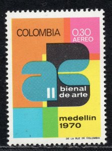 1361 - Colombia 1970 - Airmail - The 2nd Fine Arts Biennial, Medellin - MNH