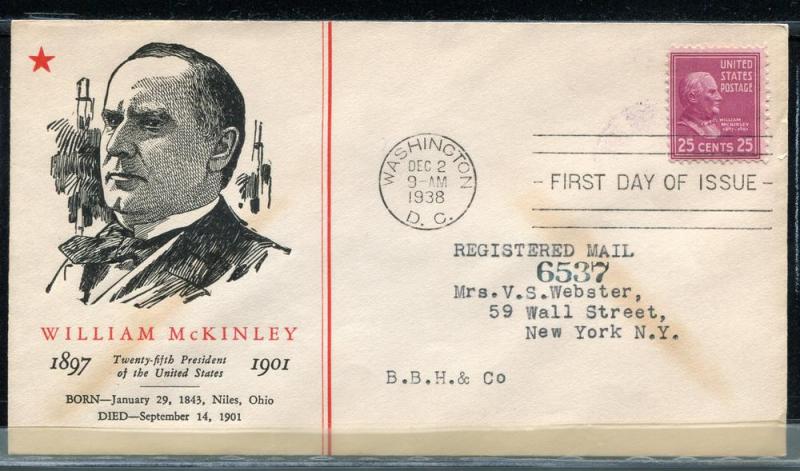 829-2 President Series William McKinley Linprint Prexie 