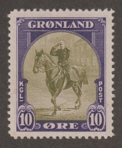 EDSROOM-17882 Greenland 13 VLH 1945 Christian X on Horseback CV$18.50