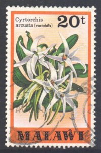 Malawi Scott 334 - SG584, 1979 Orchids 20t used flowers