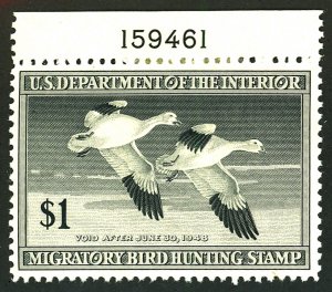 U.S. #RW14 MINT PL# SINGLE OG HR