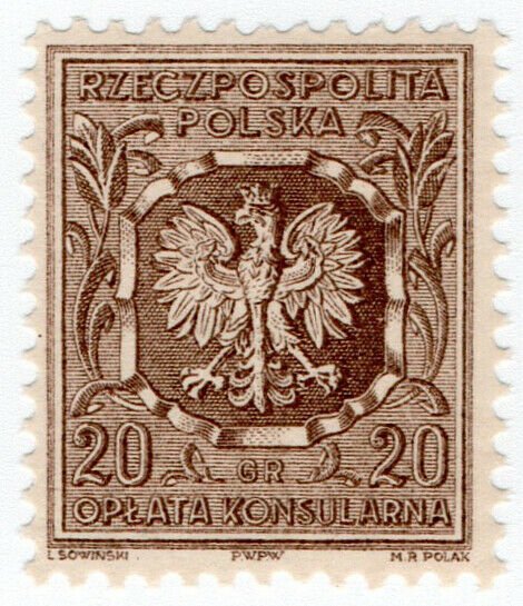 (I.B) Poland Revenue : Consular Service 20gr