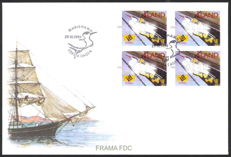 Finland Aland Islands FDC 1999 Frama