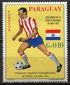 Paraguay; 1969: Sc. # 1189: MH Single Stamp