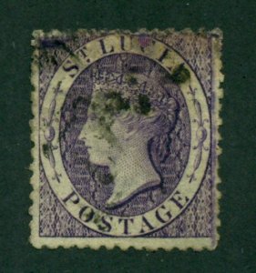 St. Lucia 1864 #9 U SCV (2020)=$42.50
