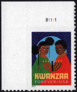 SC#5737 (Forever) Kwanzaa Plate Single (2022) SA